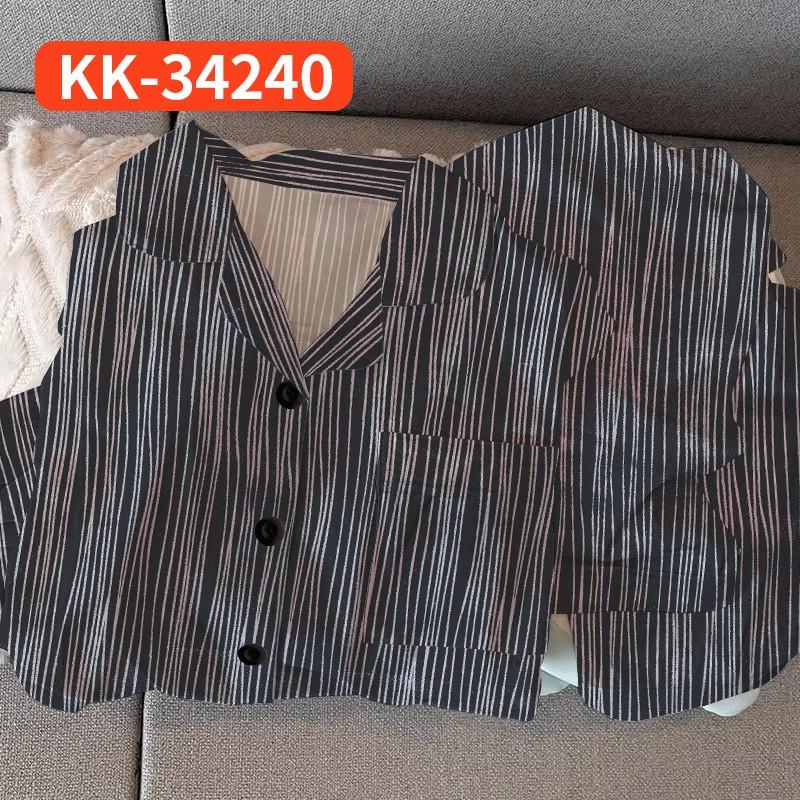 Womens Cute Cat Print Pajama Set Fall Thin Cardigan Long Sleeve Loungewear