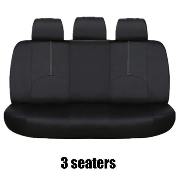 Seat Black Leather Pu Car Cover Set Dustproof Universal 49 Pieces