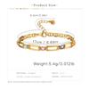 Womens Gold Plated Hollow Zircon Trendy Bracelet Jewelry