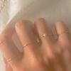 Taupe 14k gold pearl cutting ring