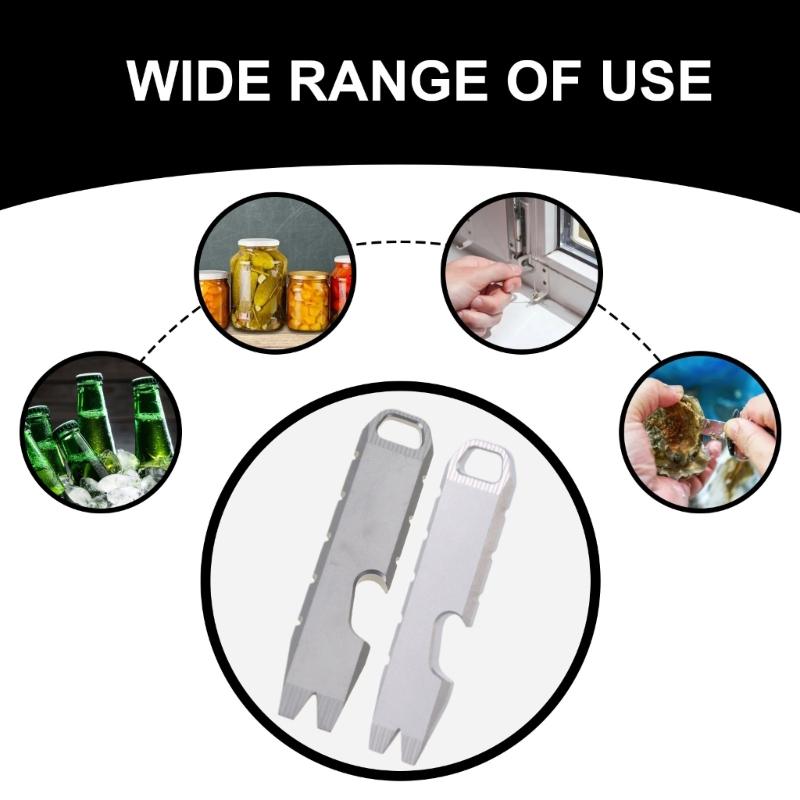 Metal Crowbars Multi Tool Bottle Opener Screwdriver Gear Multifunction Keychain Wrench Camping Survival Bottle Opener