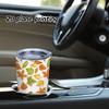 Car Tumbler 591ml Autumn Maple Leaf Elements Straw Cup Straight Tumbler 20oz Car Straw Cup Insulated Travel Cup Portable Tumbler