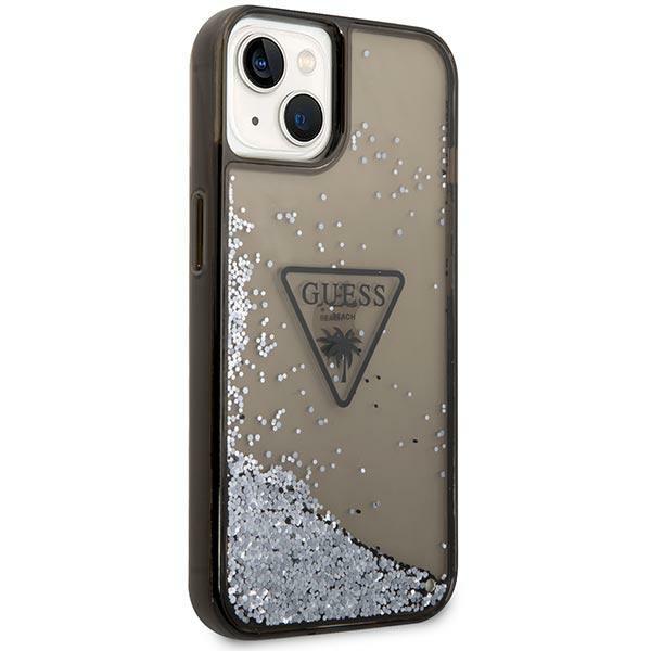 Guess Guhcp14Mlfctpk Iphone 14 Plus/ 15 Plus 6.7 Czarny/Black Hardcase Liquid Glitter Palm Collection