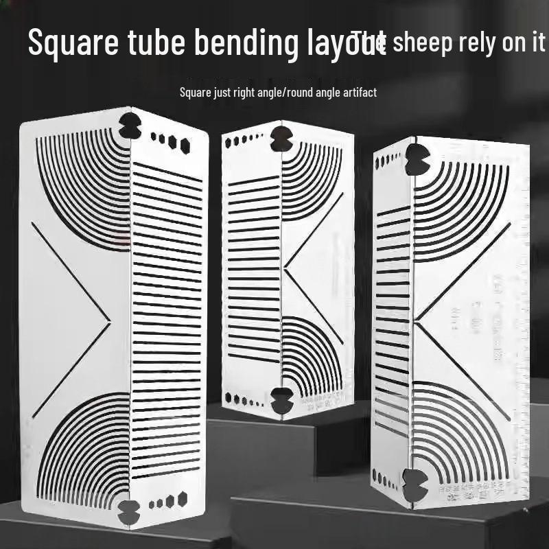 Square Tube Bending Scriber: 90° and 45° Arc Angle Marking Tool
