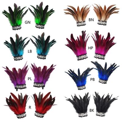 Feather Wrist Cuffs Feather Bracelets Feather Bracelets Wrist Sleeves Arm Warmer Feather Material for Party Cosplay
