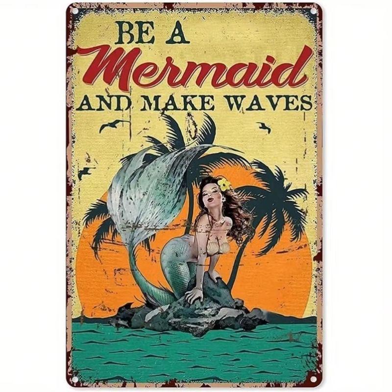 Retro Metal Tin Sign 8x12 inch Office Living Room Wall Decor