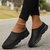 2025 Summer Mesh Casual Shoes Breathable Half Loafers Fashion Outdoor Indoor Slippers Women Flats Comfortable Couple Sneakers