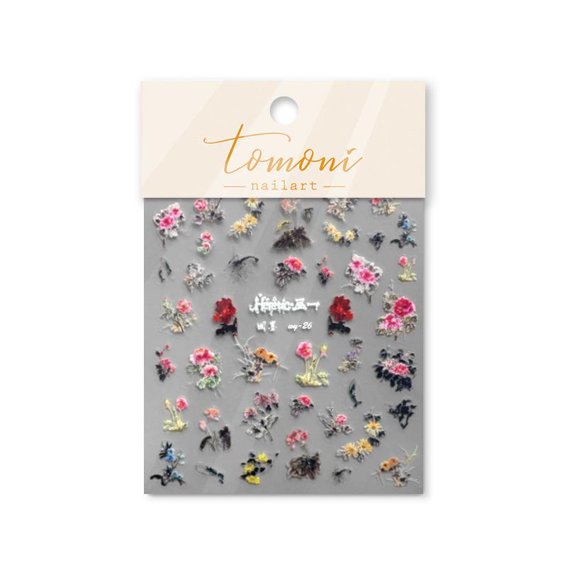 

Цветочная каллиграфия наклейки для ногтей своими руками изготовление креативных декоративных наклеек wy-26