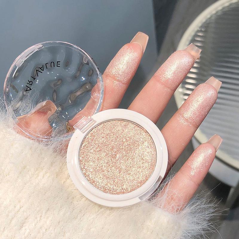 

Art Value Galaxy Walk Shimmer Highlighter Palette - Micro-Shimmer Pearlescent Ripples Brightening Eyeshadow. 3.5g