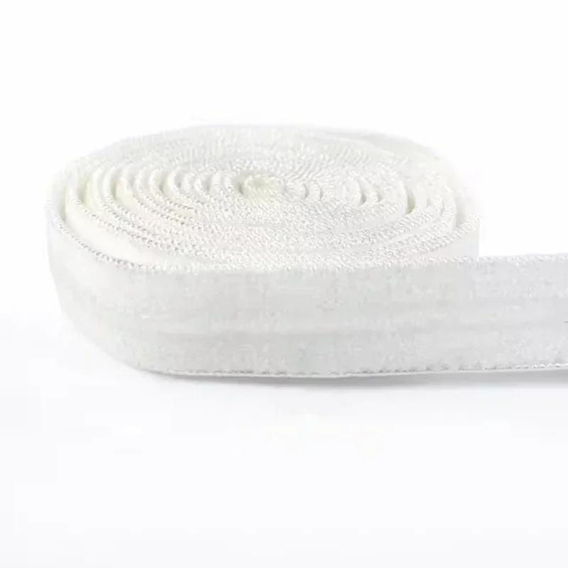 Cinta Elástica Antideslizante de 2/5/10/20M, 10mm de Estiramiento, Bandas de Goma de Silicona Elástica para Tirantes de Sujetador, Ropa Interior, Cinturones, Cintas, Accesorio de Recorte para Costura