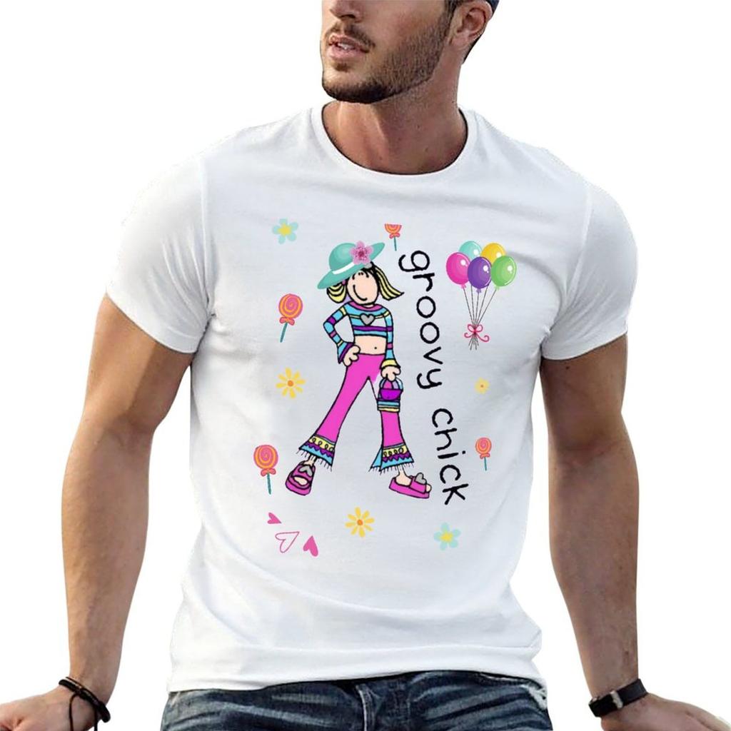 Groovy Chick Shirt Cartoon Tee Birthday Girl Shirt Friends Shirt Gifts For Frineds TShirt t shirt man designer TShirt