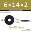Blackened Thickened Metal Flat Washer Spacer, Round, M3-M42