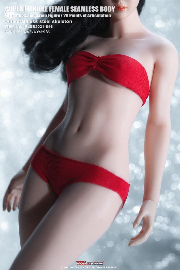 Měřítko akční figurka TBLeague Perleťová pleť Krásná vysokoškolská studentka Super flexibilní bezešvé tělo Malé poprsí Včetně bikin Včetně hlavy Asijská