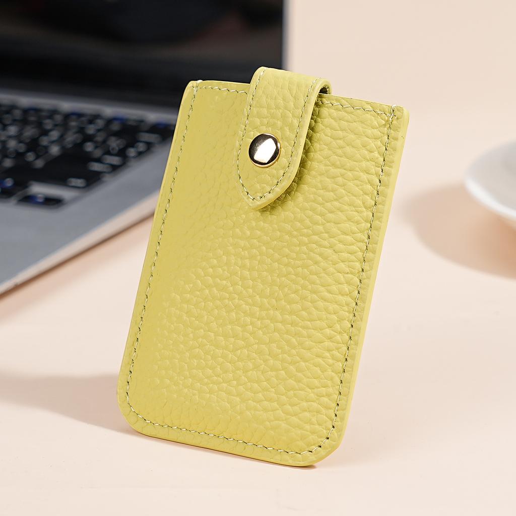 New Cow Leather Men's Card Bag Coin Purse Slim Credit Card Holder Wallet For Men and Women ID Card Pocket