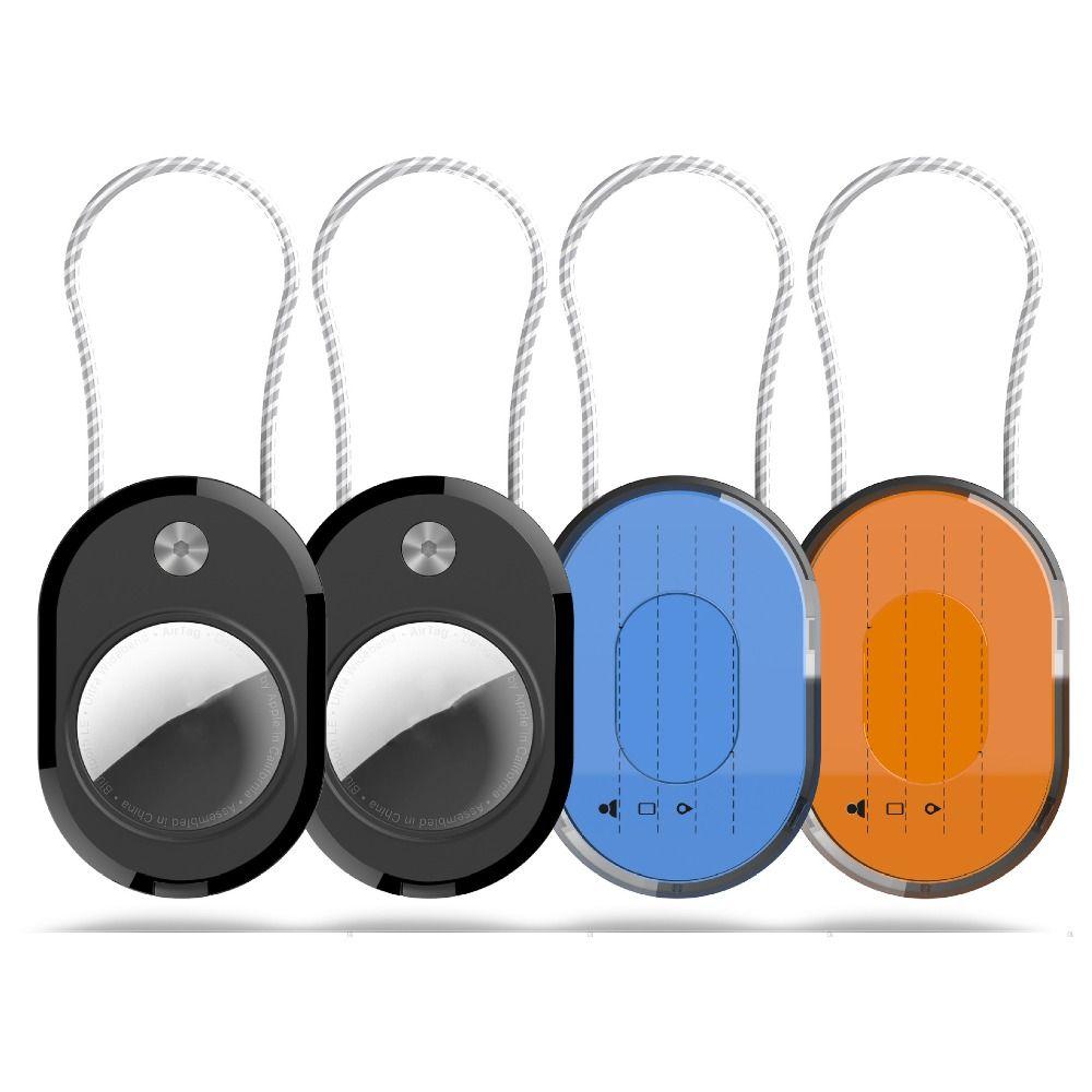 

Hard Plastic Protective Case with Wire Cable Locator Protector for AirTag Tracker Accessories рожевий