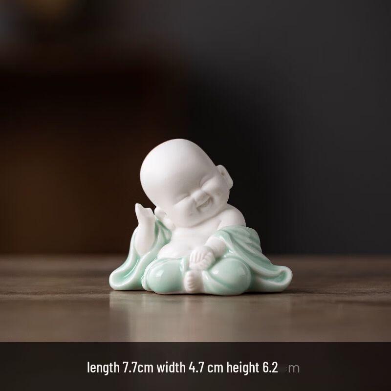 Jia Kang Ming Lucky Ceramic Happy Maitreya Buddha Figurine