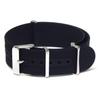 CASSIS Silicone Watch Strap, Fully Waterproof, TYPE NATO RUBBER, 22mm, Black, with Replacement Tool, X1115465019022