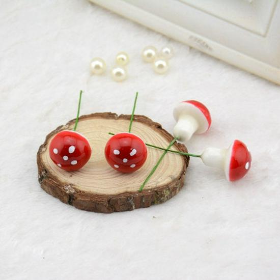 Colorful Foam Mushroom Bonsai Ornaments - Small Potted Plant Accessories for Micro Landscapes