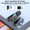 2 Pack Mini Mic with Magnetic Clip Wireless Microphone with Noise Cancellation Plug and Play Wireless Mic for IPhone/Android/PC