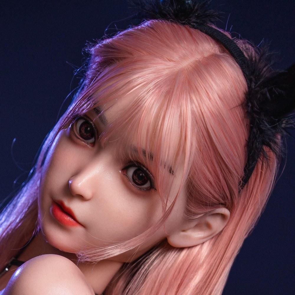 TEBILY Silicone Life-Size Head Only Wig Makeup Practice Store Display Shop Accessories M16 Stud Included #J45#-159