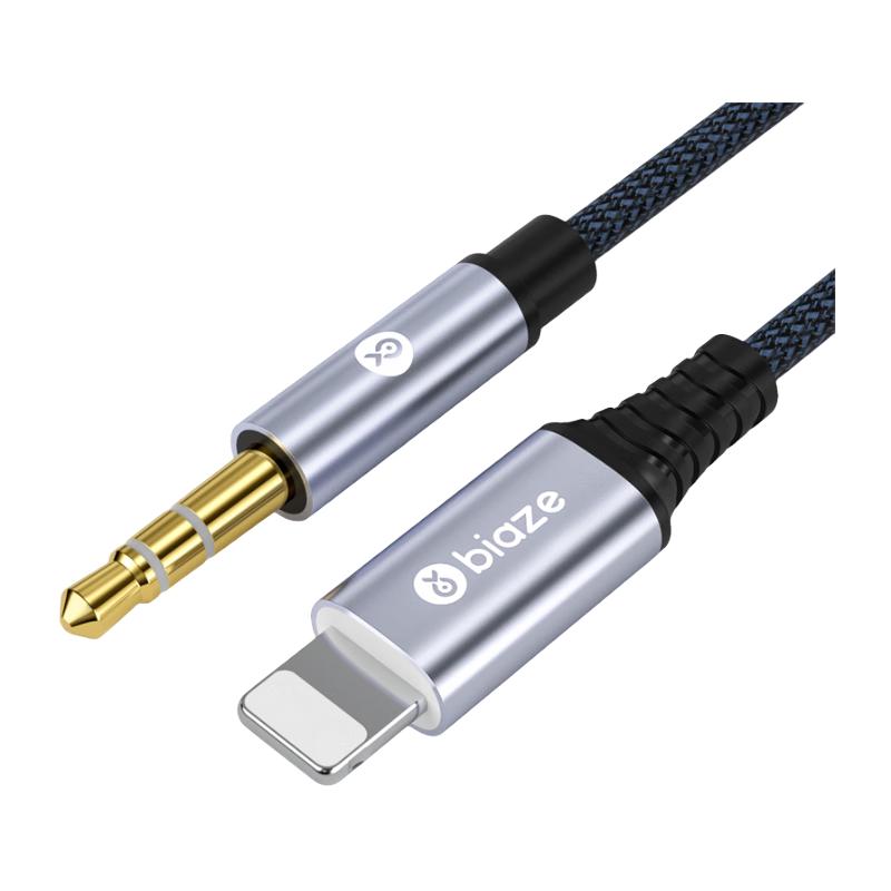 Biayes Lightning naar 3,5 mm Auto AUX Audiokabel