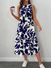 2026 Spring/Summer Sleeveless Printed Dress - Versatile Long Vest Skirt for Women