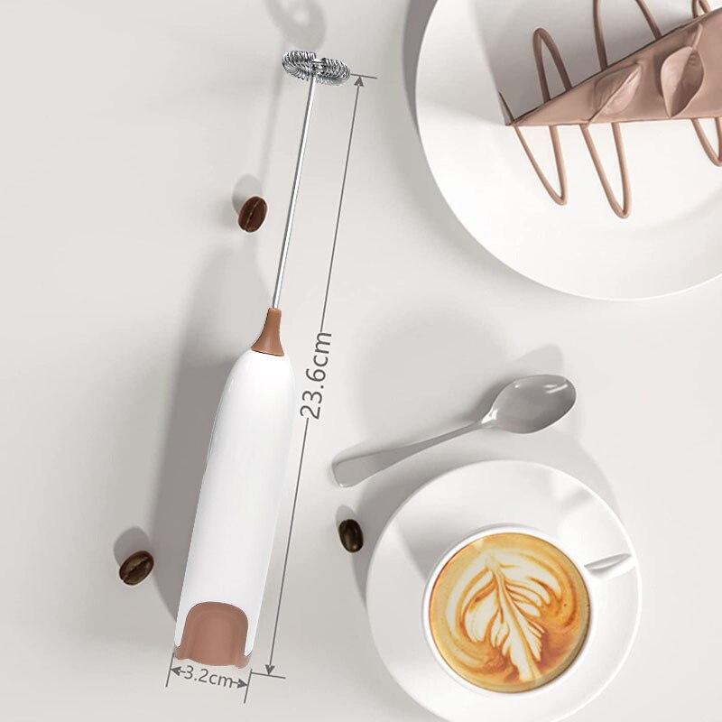 1PC Electric Milk Frother Kitchen Drink Foamer Mixer Stirrer Coffee Cappuccino Creamer Whisk Frothy Blend Egg Beater
