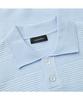 Keoseuuteommellou Blue Stripes Textured Collar Sweater Cwwam26411Bux