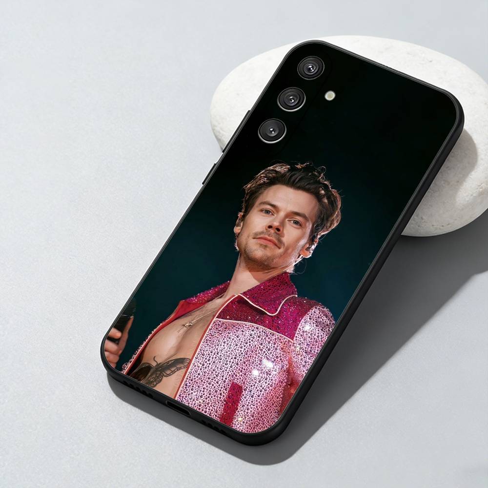 H-Harry S-Styles Phone Case For Samsung Galaxy A73,A72,A71,A70,A52,A51 Others Soft Black Cover