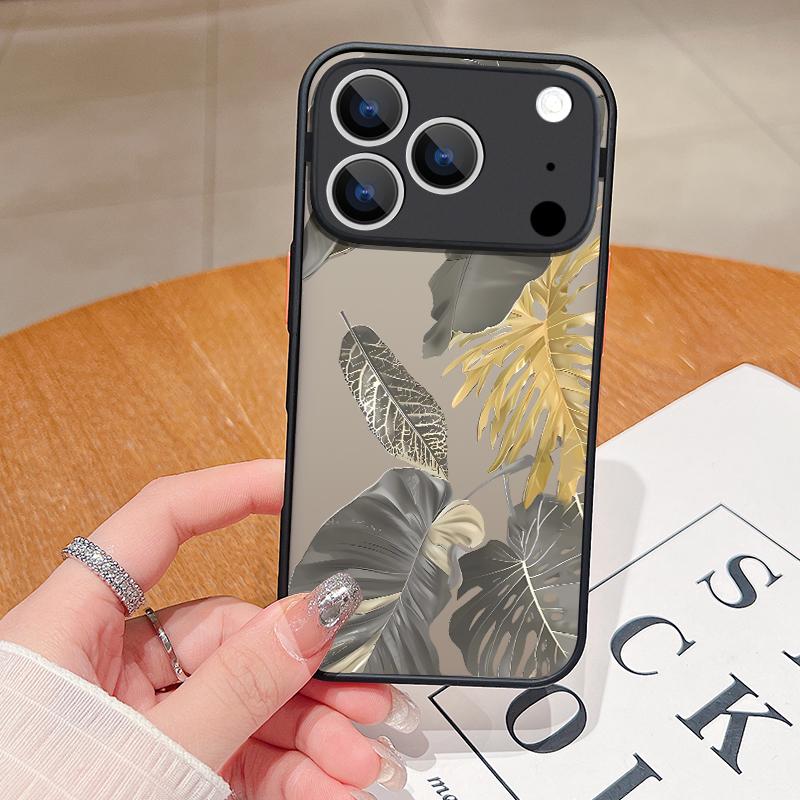 Shockproof Matte Phone Case For iPhone 17 Air 16e 16 15 14 Pro Max 13 16 17 Pro Max 17 Grey Butterfly Pattern Hard PC Back Cover