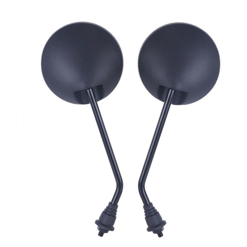 Adjustable Bike Handlebar Mirror 1 Pair Universal 22mm Rounded Anti-Scratch Side Mirror for Road Bicycle Daily Riding A1 black