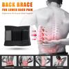 Lumbar Back Belt with Waist Pad Adjustable Breathable Waist Trainer Anti-skid Spine Lumbar Support Belt Lower Back Stress Relief
