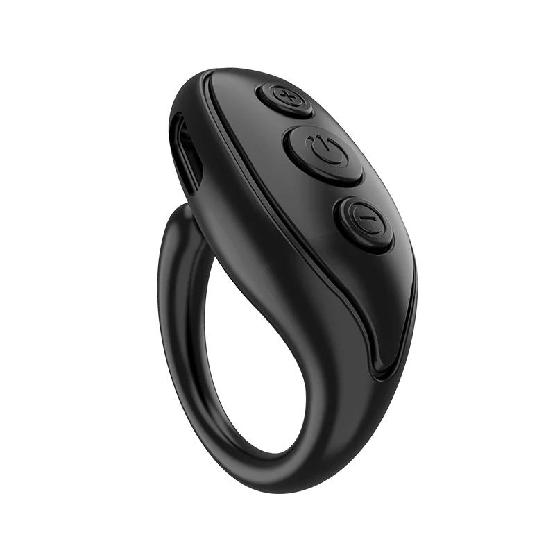 For TikTok Scrolling Ring Remote Page Turner Clicker Kindle App Camera Remote Bluetooth-Compatible for IPhone Ipad Android Phone