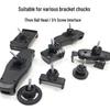 17mm Ball Head Adapter for Live Streaming, Gimbal, Camera Round Ball with 1/4 Screw Bracket.