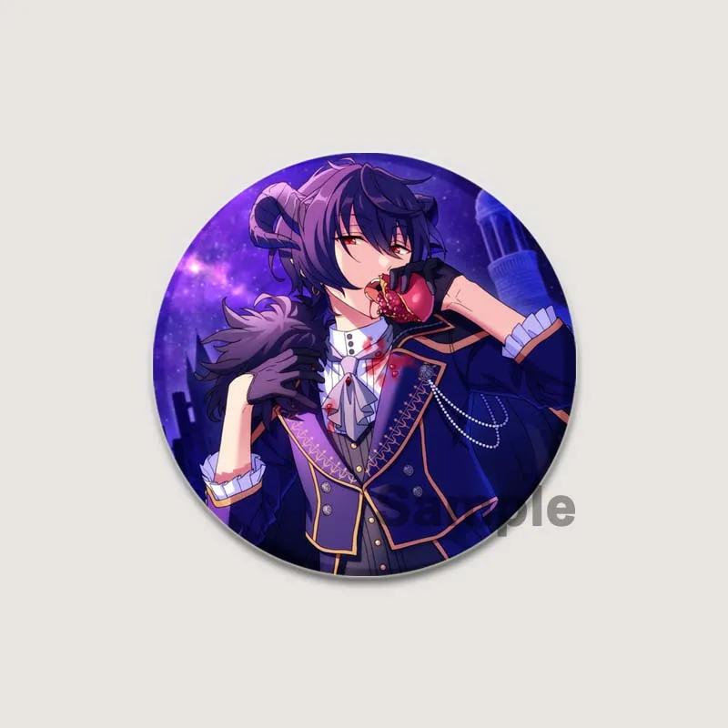 32/44/58mm Anime Ensemble Stars Pins Cartoon Characters Rei Sakuma Badge Handmade Brooches Breastpin for Backpack Clothes Gift Accessory