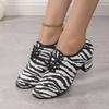 Latin Dance Shoes Women Jazz Ballroom Dancing Training  Adult Woman Practice Tango Shoe Female 5cm Heel Sneaker Size
