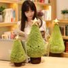 Xmas Gift Christmas Tree Figure Plush Cushion Cuddly Seat Home Decor