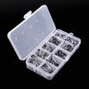 80Pcs Fishing Rod Guide Tip Repair Kit Set DIY Eye Rings Different Size Stainless Steel Frames with Box