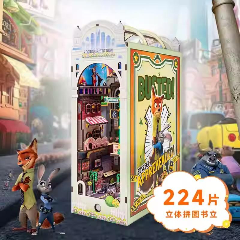 In Stock Zootopia 3D Book Stand Judy Nick Toys Figure Desktop Ornament Birthday Xmas Surprise Gift For Kids Movie Fans