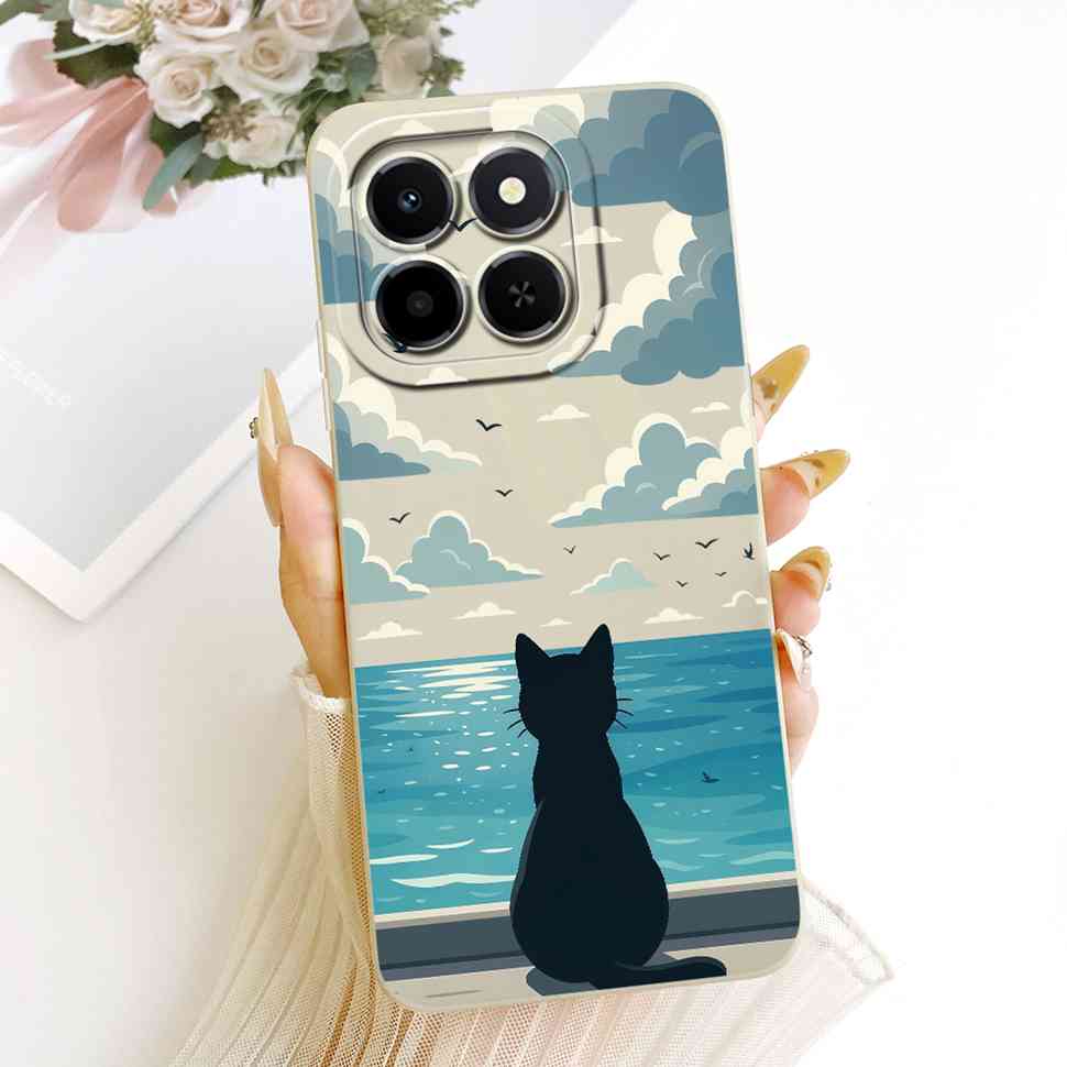 For Honor X6c Case Beautiful Sunflower Shockproof Protection Phone Case For Honor X 6c X 6b X6b X 6a X6a 4G Soft Silicon Cover