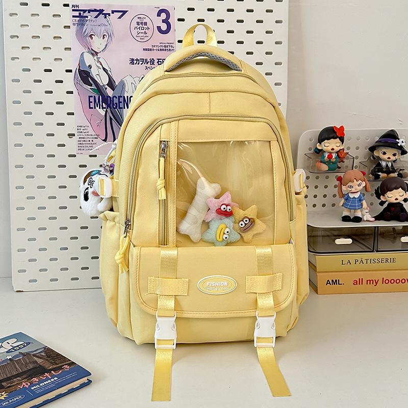 Schultasche Japanisch ins klein frisch Mädchen Rucksack vielseitig Rucksack süß transparent Schmerzbeutel hoher Wert Tasche für Grund- und Sekundarschule