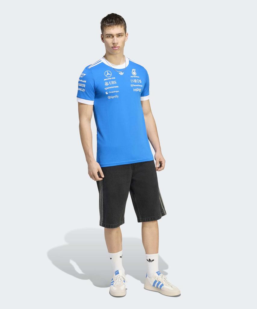 ADIDAS Mercedes Amg F1 Team Blue Wonder Driver Jersey - Bluebird:White / Kw1660