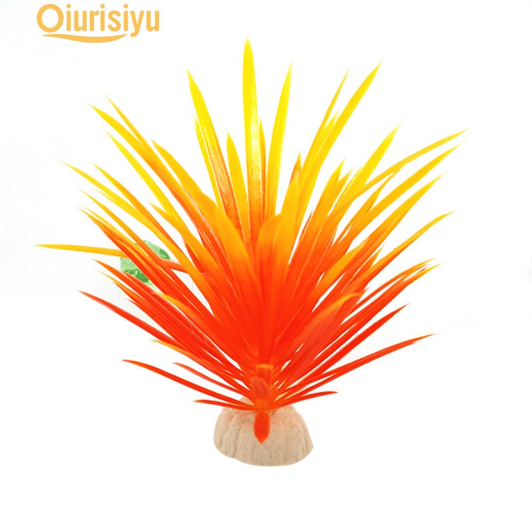 

13 см трава аквариум искуственная жёлтый