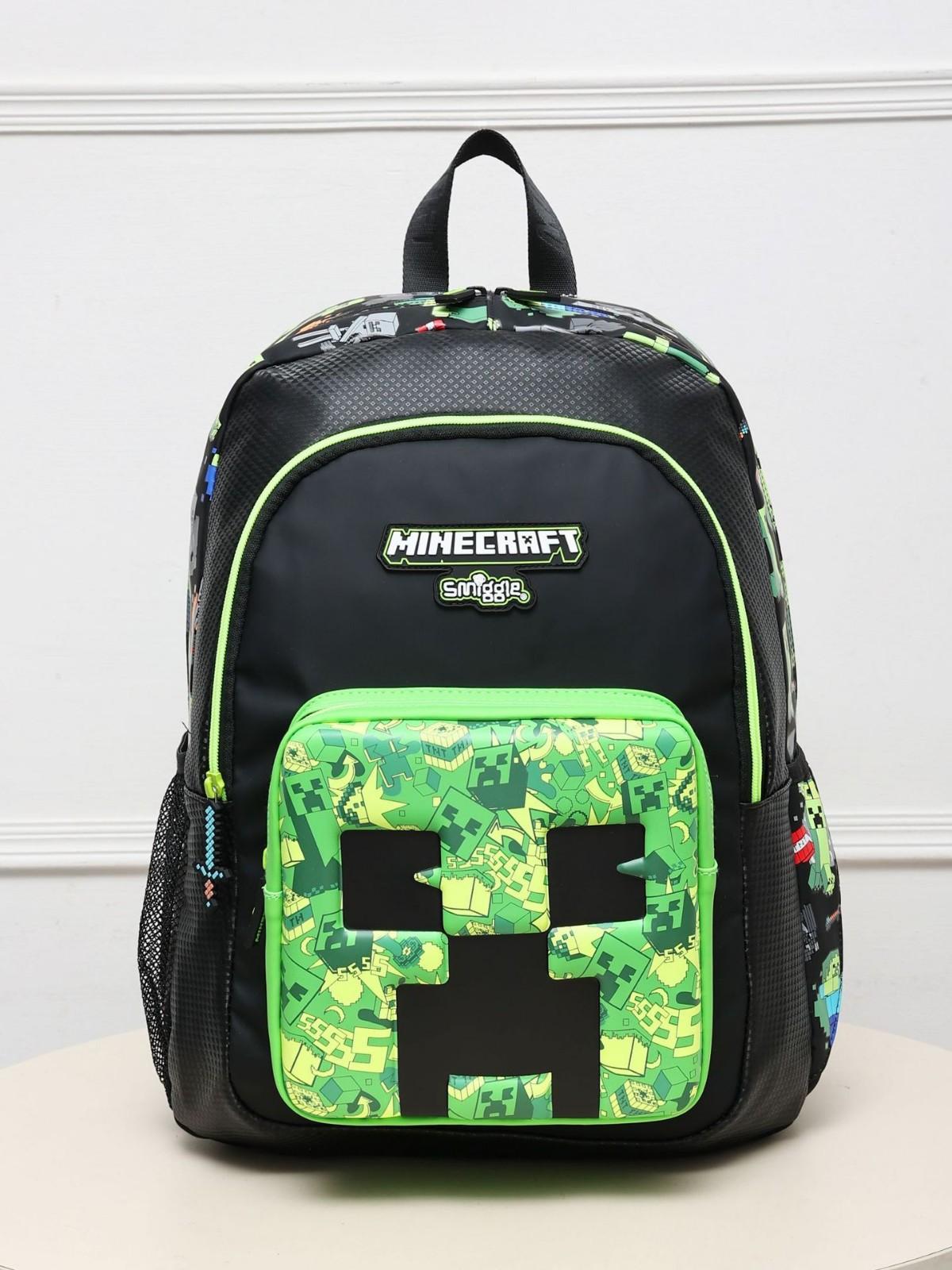Large Capacity Schoolbag Primary School Student Waterproof Model Cartoon Children Model My World Student Schoolbag 42*30*15CM