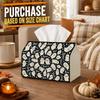 1pc Abstract Spooky Halloween Tissue Box - Ghost Figure Composition, Durable Napkin Organizer for Car, Kitchen, Dining, Home Decor - Decorative Tablet