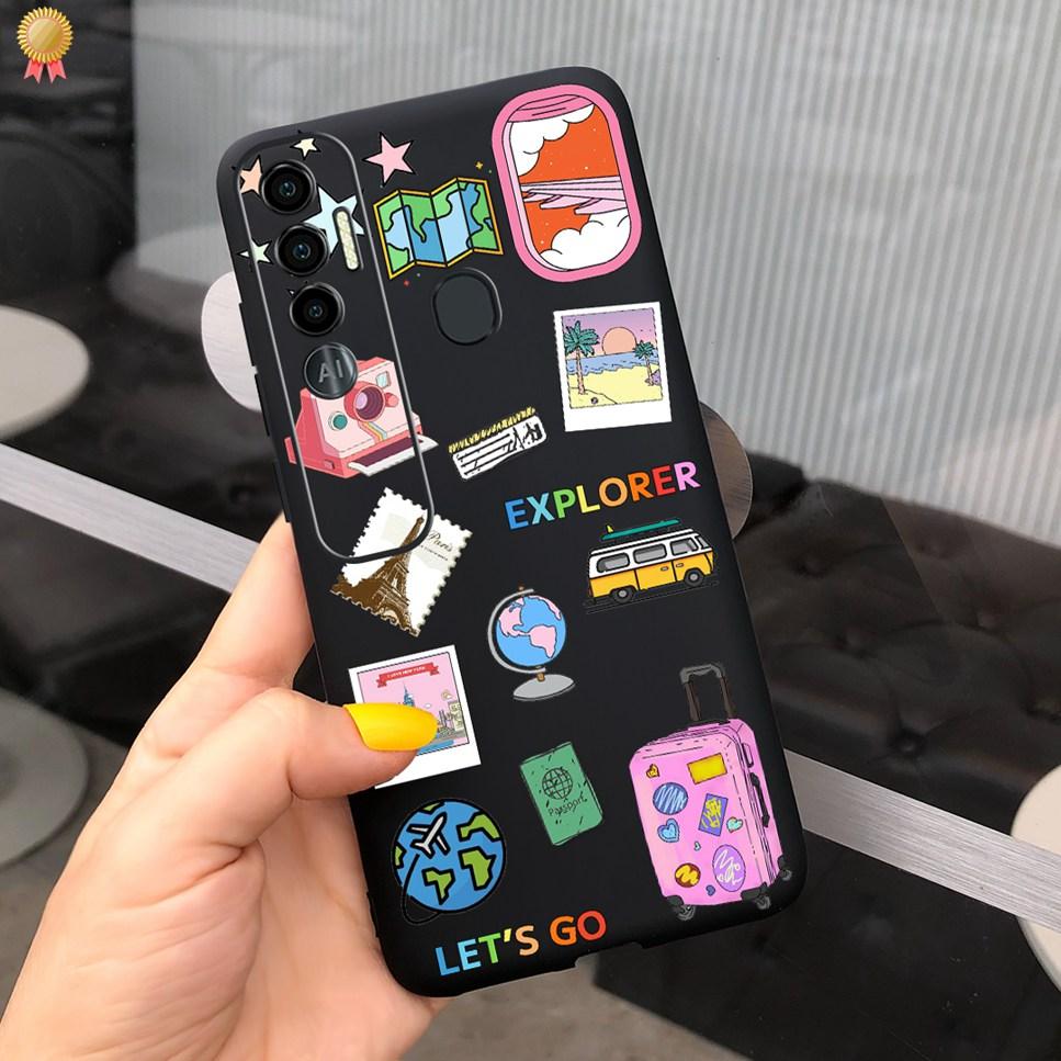 For Tecno Spark 7 P Pro 7P 7Pro Case Cute Girls Bear Back Cover Silicone For Tecno Spark7 P Pro Spark 7 P Pro 7P 7Pro Phone Case