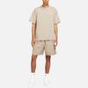 Nike Solid Color Crew Neck Pullover Short Sleeve T-Shirt Men Tops Beige CV0559-245