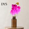 Fake Floral Decoration Artificial Moth Orchids with Stem Realistic 5 Head Phalaenopsis Flower Indoor Decor Flowers Home Office Table Centerpiece Faux
