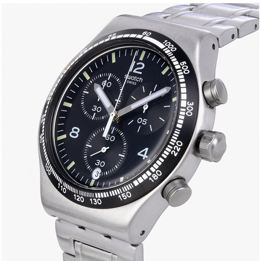 Swatch Yvs444gc Core Night Flight Public Urethane Watch