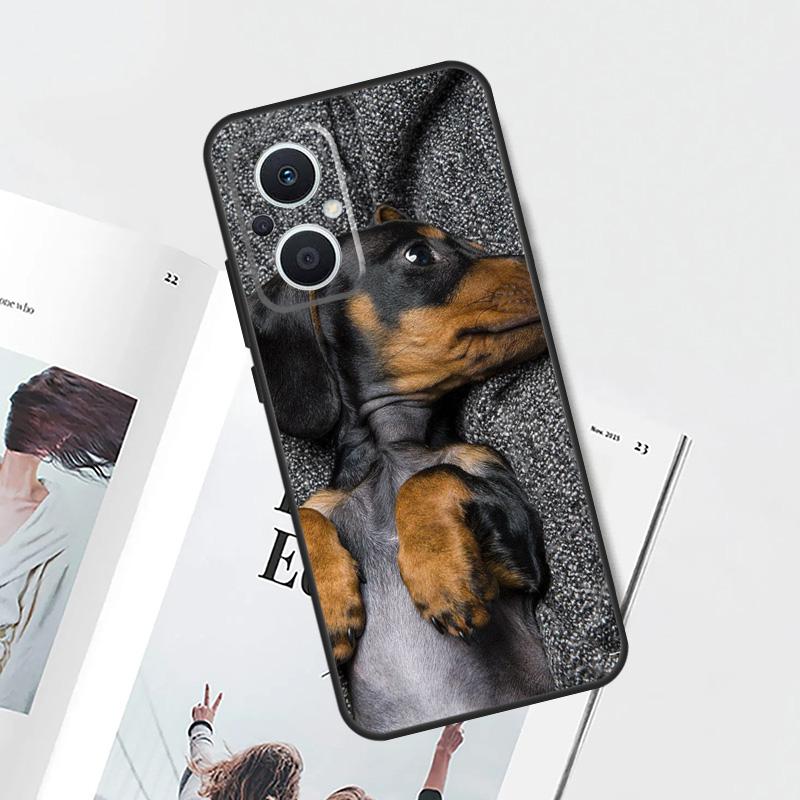 

Cute Dachshund Teckel Dackel Dog Case For OPPO Find X9 X8 X6 Pro OPPO Reno 7 8 Lite 10 11 12 13 14 Pro 11F 12F 13F 14F Cover OPPO Reno8 Lite